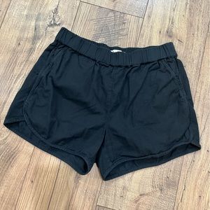Madewell black pull on shorts (XS)